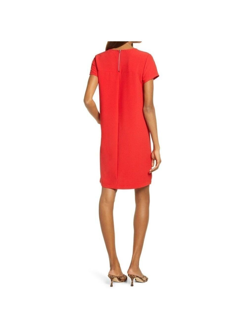 𝅺CHELSEA28 Women Shift Dress BNWOT Medium Short Sleeve - Picture 6 of 7
